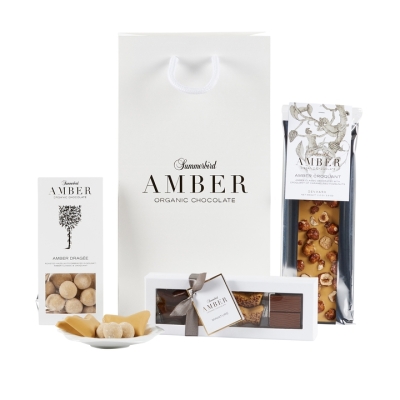 Summerbird Amberholic gift bag, 307g. &oslash;kologisk chokolade